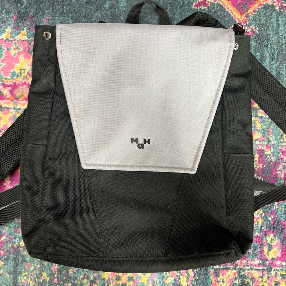 MaH Brand Black and Gray Backpack